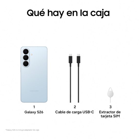 Smartphone Samsung Galaxy S26 5G (6.2" Dynamic AMOLED 2X, 256GB, 12GB RAM, Cámara 200MP, Galaxy AI) — Negro, 4 image