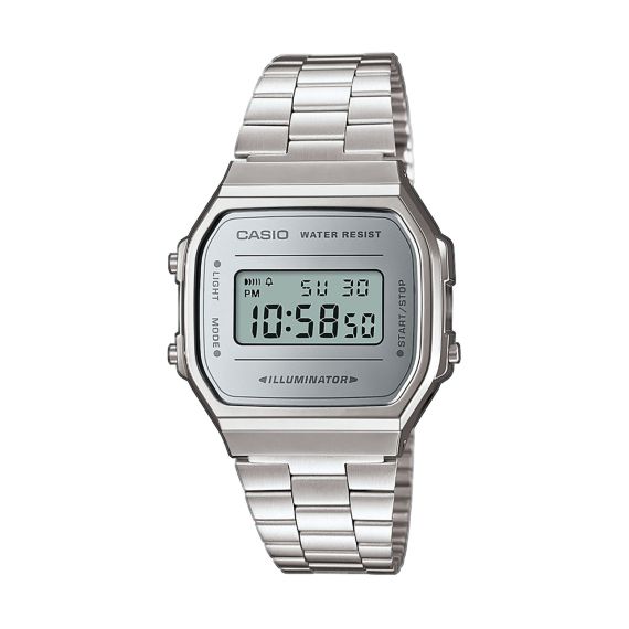 CASIO Vintage Iconic Reloj Digital / Vintage A168WEM-7EF (Digital / Vintage, Caja Cromada Plateada)
