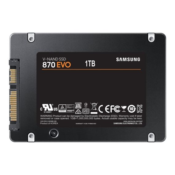 Disco SSD Interno Samsung 870 EVO 2.5" SATA III 1TB (Velocidad de Lectura 560 MB/s / Escritura 530 MB/s) — MZ-77E1T0B/EU, 4 image