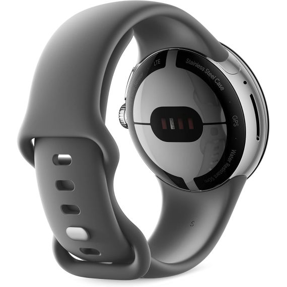 Smartwatch Google Pixel Watch 1 LTE (41mm, eSIM, GPS, Android) — Aluminio Pulido con Correa Charcoal, 3 image
