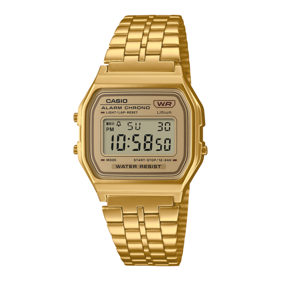 CASIO Vintage Iconic Reloj Digital / Vintage A158WETG-9AEF (Digital / Vintage, Dorado Cromado)