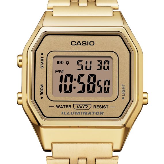 CASIO Vintage Iconic Reloj Digital / Vintage LA680WEGA-9ER (Digital / Vintage, Dorado Cromado), 2 image