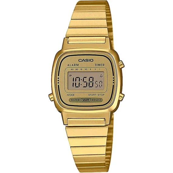 CASIO Vintage Iconic Reloj Digital / Vintage LA670WEGA-9EF (Digital / Vintage, Dorado Cromado)