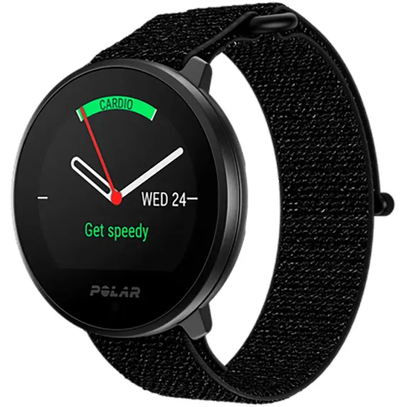 Smartwatch Polar Unite Black (Talla M-L) — Reloj Deportivo de Fitness con GPS Vinculado, Pulsómetro de Muñeca y Guía de Entrenamiento