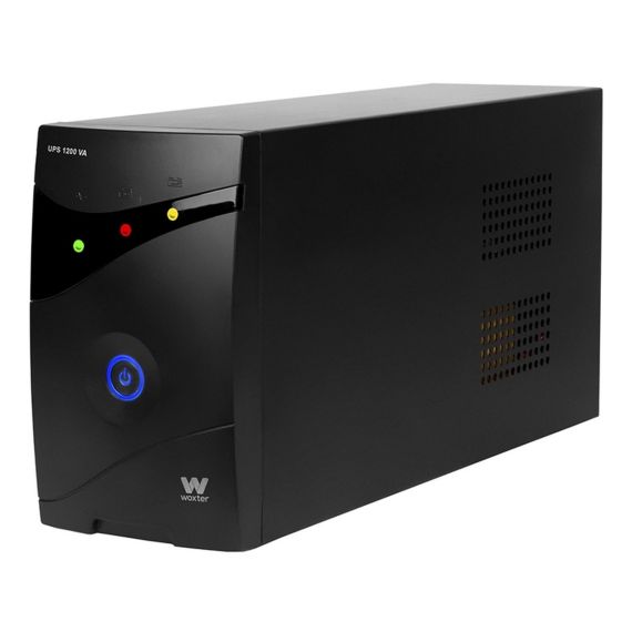 Sistema UPS Woxter SAI 1200 VA (Regulación Automática de Voltaje AVR, Batería de Reserva)