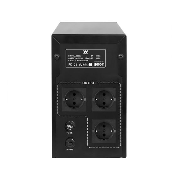 Sistema UPS Woxter SAI 1200 VA (Regulación Automática de Voltaje AVR, Batería de Reserva), 2 image
