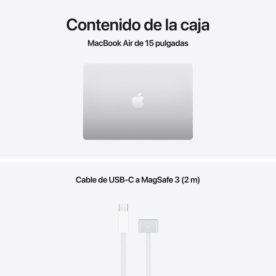 Ordenador Portátil Apple MacBook Air de 15" (Chip M5, 16 GB RAM, 512 GB SSD, CPU 10 núcleos, GPU 10 núcleos) — Plateado, 4 image