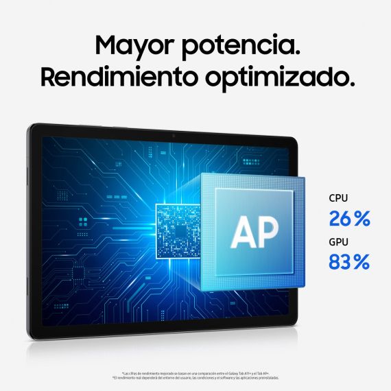 Tablet Samsung Galaxy Tab A11+ 11" (128GB, Wi-Fi, Android, Procesador Octa-Core) — Plateado/Gris, 3 image