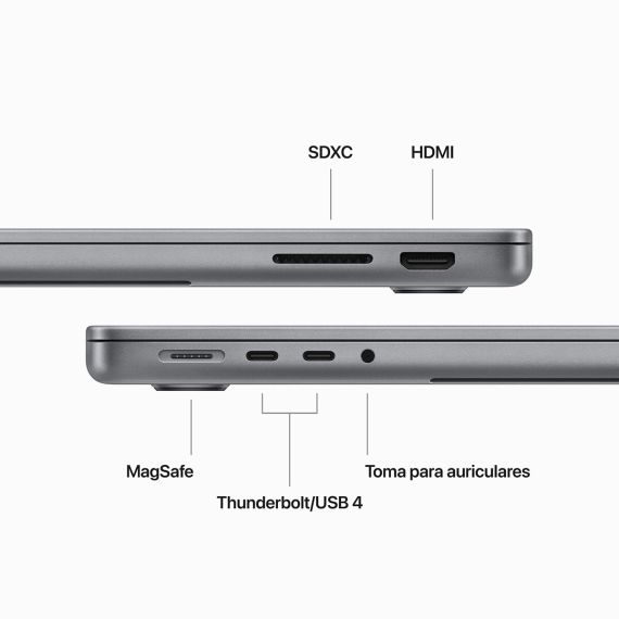 Ordenador Portátil Apple MacBook Pro 14.2" (2024) (Apple M3, 8 GB RAM, 512 GB SSD, 120Hz ProMotion, Liquid Retina XDR), 3 image