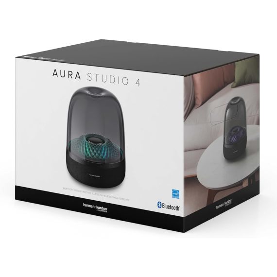 Altavoz Bluetooth Harman Kardon Aura Studio 4 (Inalámbrico, Sonido 360°, 60W, Audio para Hogar) — Negro, 5 image