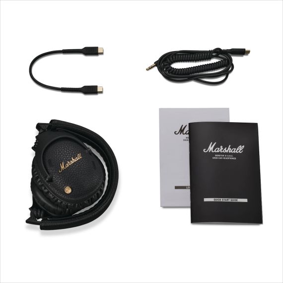 Auriculares Inalámbricos Marshall Monitor III ANC con Cancelación Activa de Ruido (Bluetooth 5.3, Hasta 100h de Batería, Audio Espacial) — Negros, 4 image