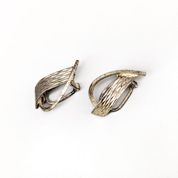 Aretes de plata con clip S925 4.45g 25mm