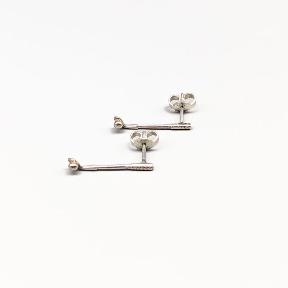 Pendientes de plata palo de golf S925 1.32g 22mm