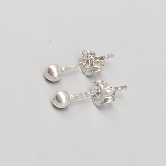 Aretes de plata S925 0.42g 3mm