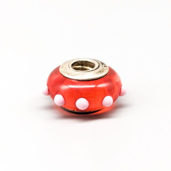 Pandora abalorio de plata con detalle de cristal S925 2.91g 15mm