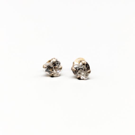 Aretes de plata con piedras S925 1g 7mm