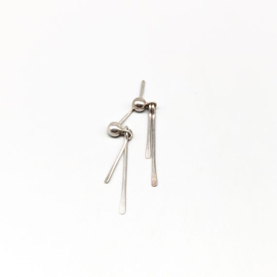 Pendientes de plata S925 1.66g 38mm