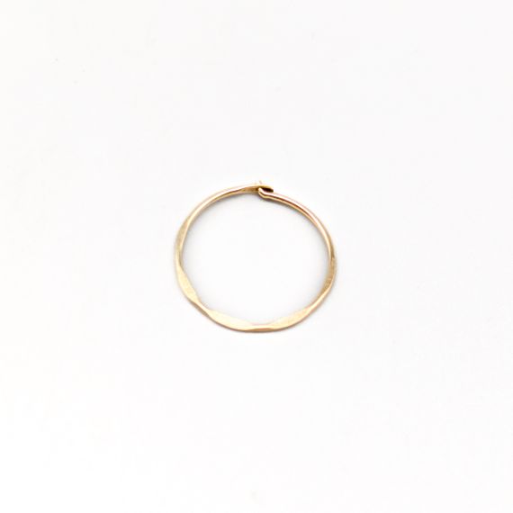 Arete Individual de Plata Bañado en Oro S830 0.28g 19mm