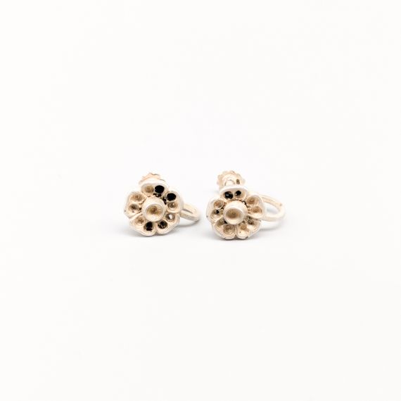 Clips Flores de Plata S925 3.22g 9mm