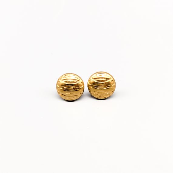 Aretes en Oro 18K 0.87g 10mm
