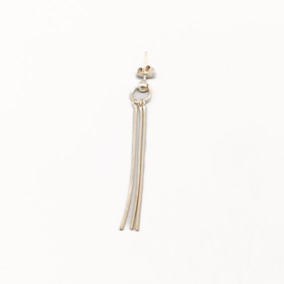 Pendiente individual en plata S925 1.63g 55mm