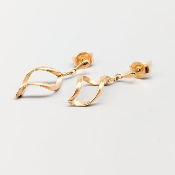 Aretes en Oro 18K 1.45g 22mm