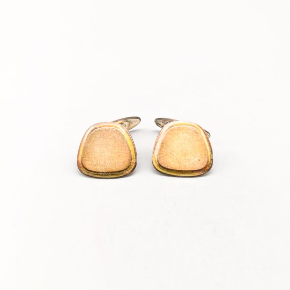 Gemelos de Plata Bañada en Oro S830 7.55g 18mm
