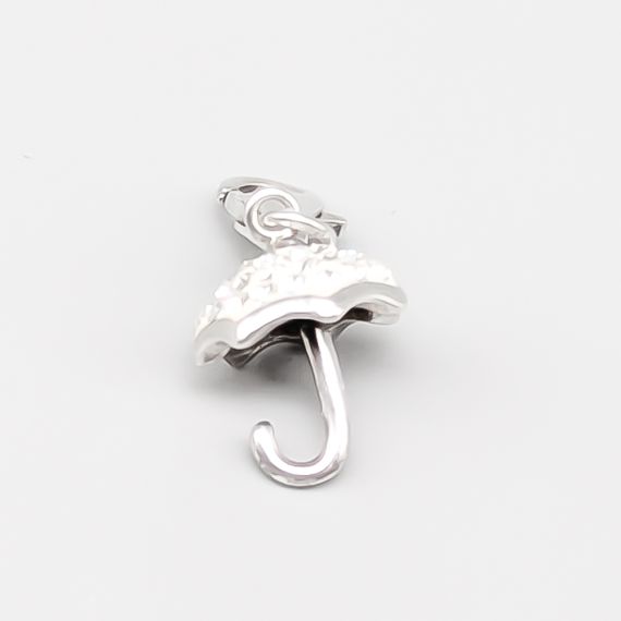 Charm de Plata con Piedras Paraguas S925 1.55g 12mm