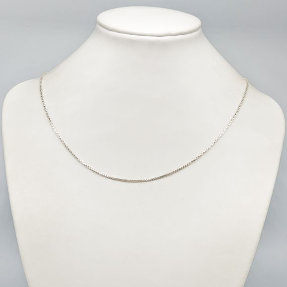 42.5cm Collar cadena tipo caja de plata S925 3.06g