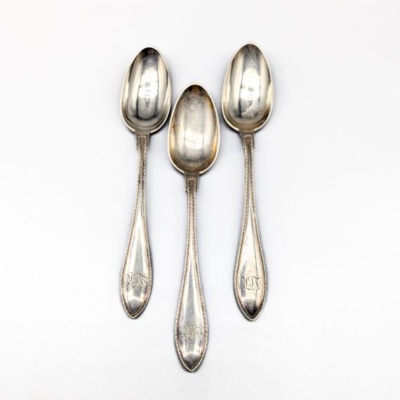 3 cucharaditas P.Hertz Denmark S925 66.52g 14.1cm