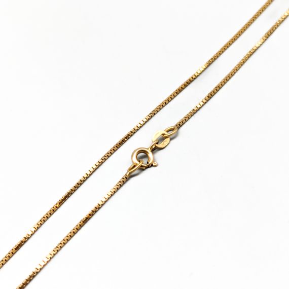 40cm Cadena de Caja de Oro 18K 3.01g