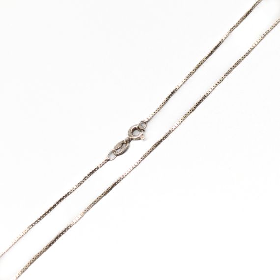 38.5cm Cadena de Caja en Plata S925 1.56g