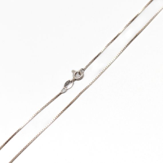 40cm Cadena de Caja en Plata S925 1.62g
