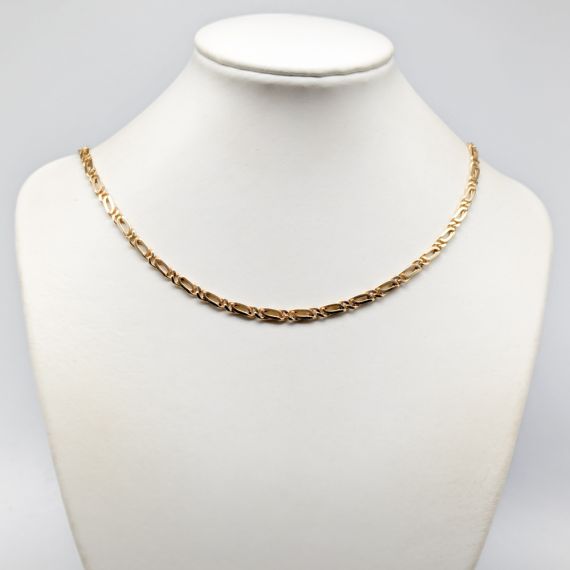 51cm Eslabón de Fantasía en Oro 14K 18.41g