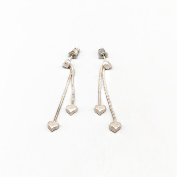 Pendientes con Corazones en Plata S830 4.65g 44mm