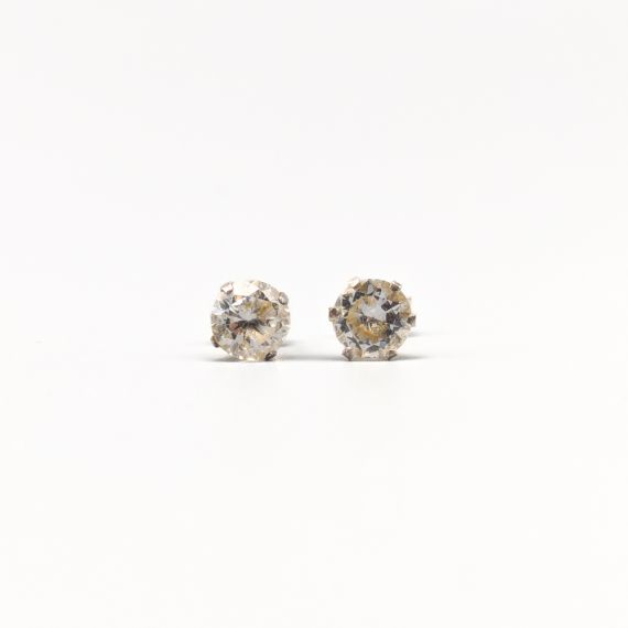 Bounce en Plata con Piedras Blancas S925 1.01g 5.7mm