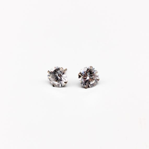 Pendientes en Plata con Piedras S830 2.75g 10mm