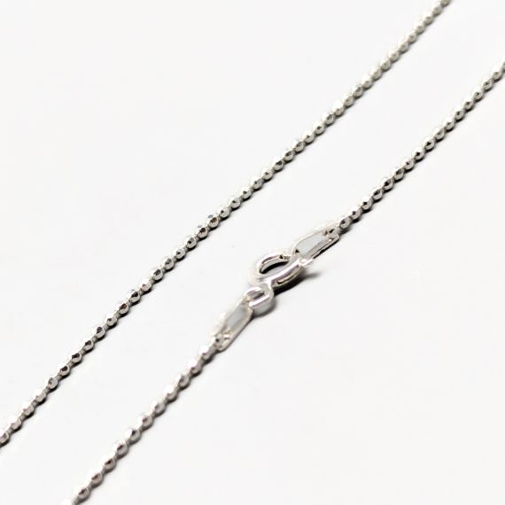 40.5cm Cadena de bolas de Plata S925 1.65g