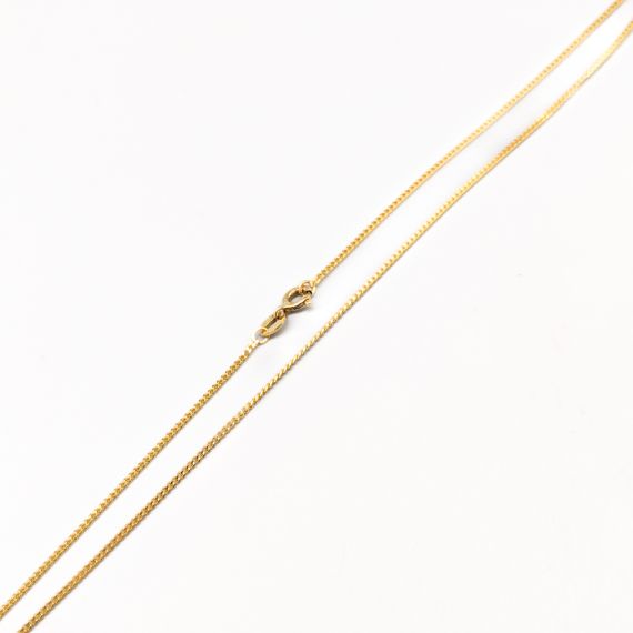 38cm Cadena Barbada de Oro 18K 1.64g