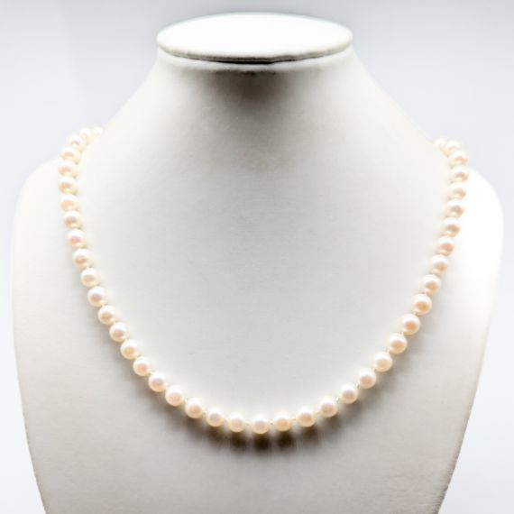 46.5cm Pulsera de oro con Perlas cultivadas 14K 26.88g