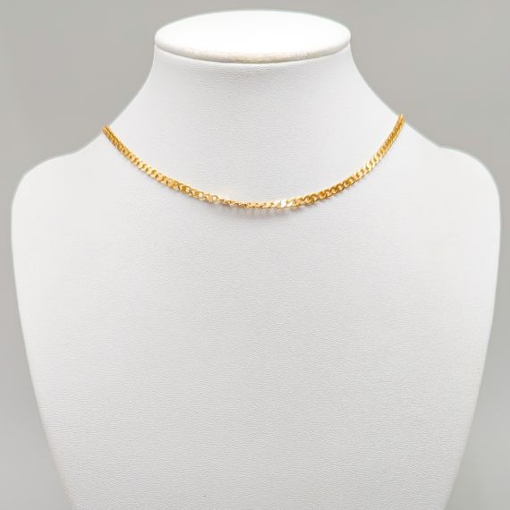47.5cm Cadena barbada en Oro 18K 10.41g
