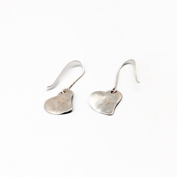 Pendientes de Plata Corazones S925 4g 38mm