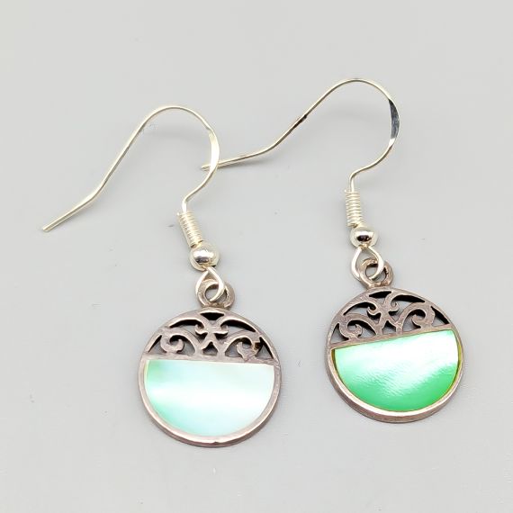Pendientes en Plata con Piedras S925 2.39g 35mm