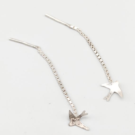 Pendientes de Plata Golondrinas S830 0.47g 37mm