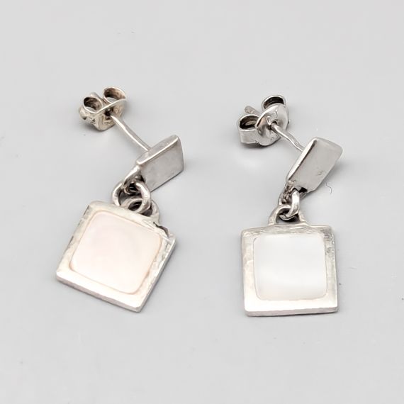 Pendientes en Plata con Piedras S925 4.02g 21mm