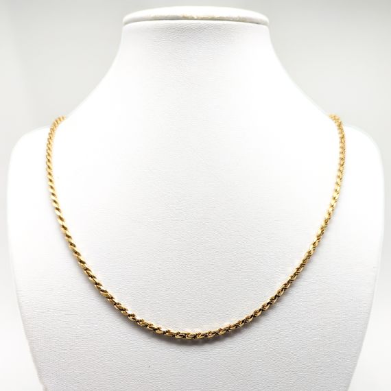 51cm Cadena de cuerda en 18K Oro 20.59g