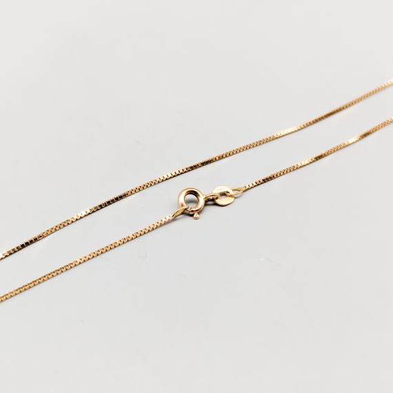 38cm Cadena de caja en Oro 18K 1.76g