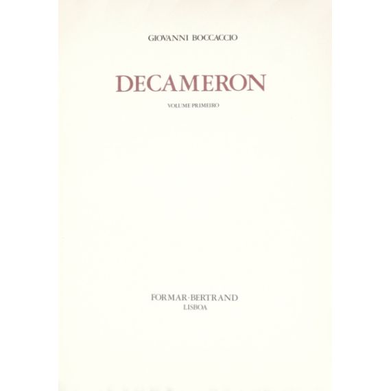 Decamerón. [5 vols.]