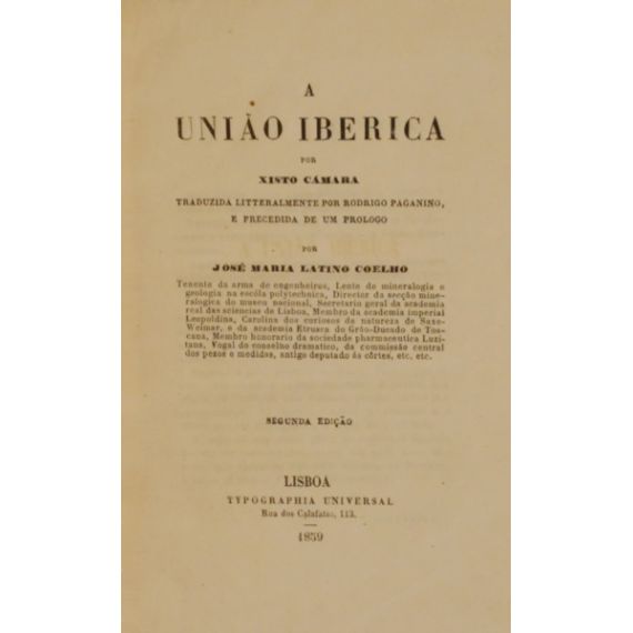 La Unión Ibérica. [2 OBRAS]