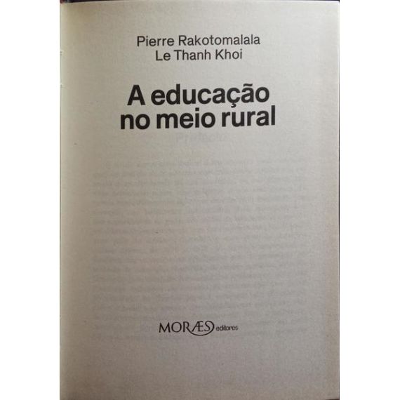 La EDUCACIÓN EN EL MEDIO RURAL.